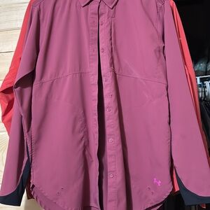 Under Armour Pink Lightweight Shirt Jacket